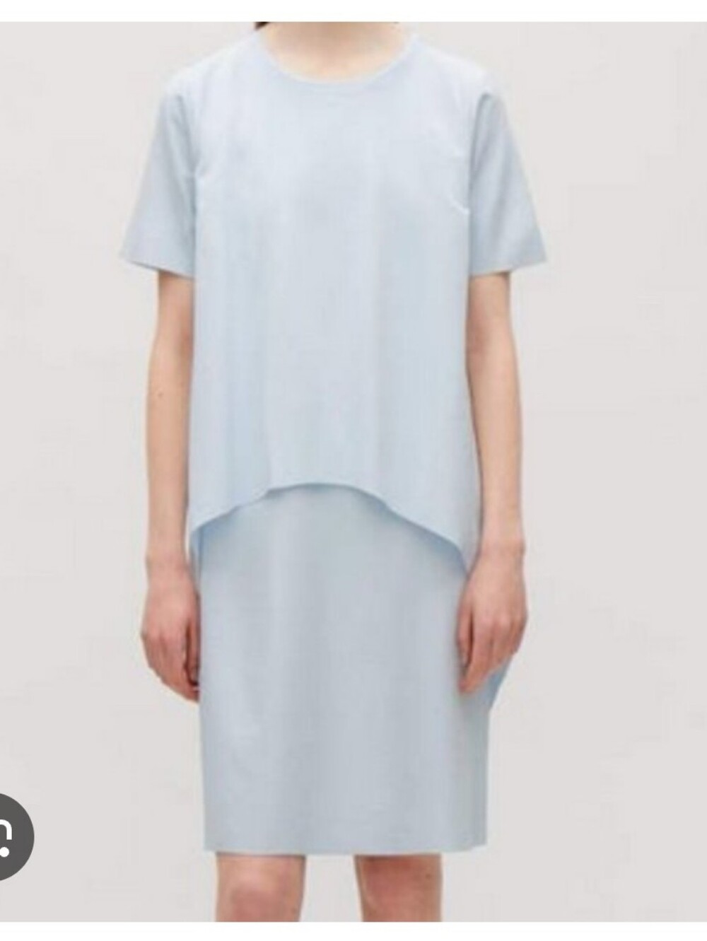COS layered Tshirt dress Sz XS EU ( Fits Larger)
